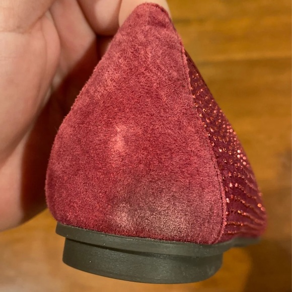 Vionic Red Flats with Rhinestone Detailing - Picture 8 of 8